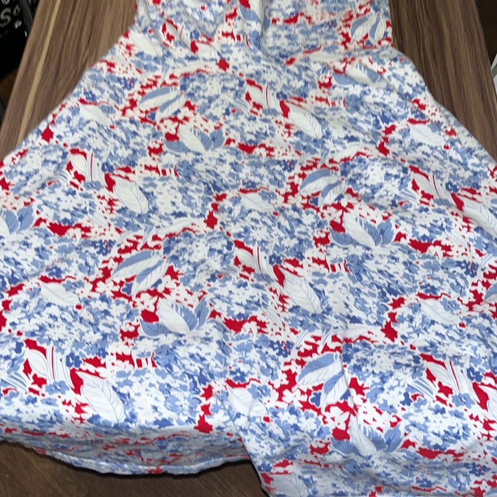 Chaps midi dress light blue, white and red - Picture 8 of 12